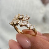 Diamond Statement Fashion Ring 1.45 ct TCW, Yellow Gold 14K