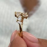 Diamond Statement Fashion Ring 1.45 ct TCW, Yellow Gold 14K