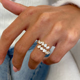 Diamond Open Ring 1.4 ct Yellow Gold