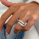 Diamond Open Ring 1.4 ct Yellow Gold