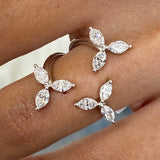 Diamond Open Ring 1 ct White Gold