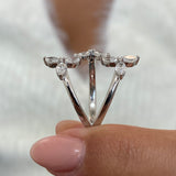 Diamond Wrap Fashion Ring 1 ct TCW, White Gold 14K