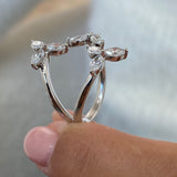 Diamond Wrap Fashion Ring 1 ct TCW, White Gold 14K