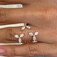 Diamond Open Ring 1.1 ct Rose Gold