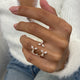 Diamond Statement Fashion Ring 1.10 ct TCW, Rose Gold 14K