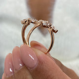 Diamond Statement Fashion Ring 1.10 ct TCW, Rose Gold 14K