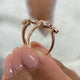 Diamond Statement Fashion Ring 1.10 ct TCW, Rose Gold 14K