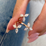 Diamond Statement Fashion Ring 1.10 ct TCW, Rose Gold 14K