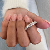 Diamond 5 Stone Fashion Ring 1.05 ct TCW, White Gold 14K