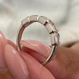 Diamond 5 Stone Fashion Ring 1.05 ct TCW, White Gold 14K