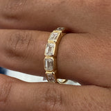 Diamond Stackable Fashion Ring 1.10 ct TCW, Yellow Gold 14K