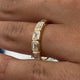 Diamond Stackable Fashion Ring 1.10 ct TCW, Yellow Gold 14K