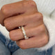 Diamond Band Ring 1.1 ct Yellow Gold