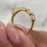 Diamond Stackable Fashion Ring 1.10 ct TCW, Yellow Gold 14K