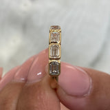 Diamond Stackable Fashion Ring 1.10 ct TCW, Yellow Gold 14K