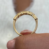 Diamond Stackable Fashion Ring 1.10 ct TCW, Yellow Gold 14K