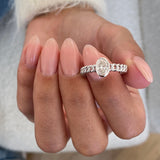 AD198R-W Ring 0.5 ct TCW , Solid Gold 14k