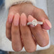 AD198R-W Ring 0.5 ct TCW , Solid Gold 14k