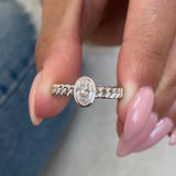 AD198R-W Ring 0.5 ct TCW , Solid Gold 14k