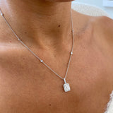 Diamond Pendant Necklace 1.3 ct White Gold