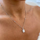 Diamond Pendant Necklace 1.3 ct White Gold