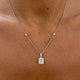 Diamond Pendant Necklace 1.3 ct White Gold
