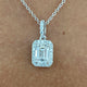 Diamond Pendant Necklace 1.3 ct White Gold