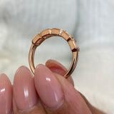 Diamond Stackable Fashion Ring 1.10 ct TCW, Rose Gold 14K
