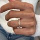 Diamond Band Ring 1.1 ct Rose Gold