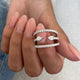 Diamond Statement Fashion Ring 1.50 ct TCW, White Gold 14K
