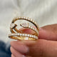 Diamond Statement Fashion Ring 1.50 ct TCW, Yellow Gold 14K