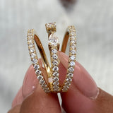 Diamond Statement Fashion Ring 1.50 ct TCW, Yellow Gold 14K