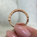 Diamond Stackable Fashion Ring 1.20 ct TCW, Rose Gold 14K