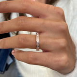 Diamond Band Ring 1.2 ct Rose Gold