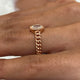 Diamond Statement Fashion Ring 0.45 ct TCW, Rose Gold 14K