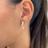 Diamond Hoop Earrings 1.3 ct Yellow Gold