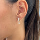 Diamond Hoop Earrings 1.3 ct Yellow Gold