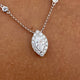 Diamond Chain Necklace 0.8 ct White Gold