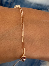 Diamond Half Tennis Bracelet 2.5 ct Rose Gold