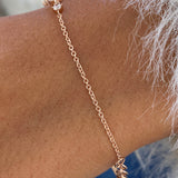 Diamond Link Bracelet 0.9 ct Rose Gold