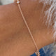 Diamond Link Bracelet 0.9 ct Rose Gold