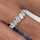 Diamond Band Ring 1.1 ct White Gold