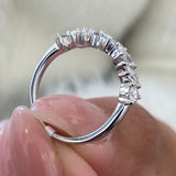 Diamond Stackable Fashion Ring 1.10 ct TCW, White Gold 14K