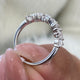 Diamond Stackable Fashion Ring 1.10 ct TCW, White Gold 14K