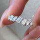 Diamond Stackable Fashion Ring 1.10 ct TCW, White Gold 14K