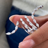 Diamond Statement Fashion Ring 2.10 ct TCW, White Gold 14K