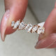 Diamond Wedding Band Fashion Ring 1.10 ct TCW, Rose Gold 14K