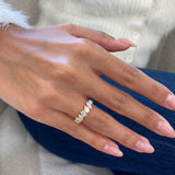 Diamond Stackable Fashion Ring 1.10 ct TCW, Yellow Gold 14K