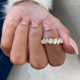 Diamond Stackable Fashion Ring 1.10 ct TCW, Yellow Gold 14K