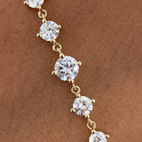Diamond Link Bracelet 1.7 ct Yellow Gold